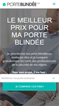 Mobile Screenshot of porte-blindee.net