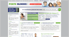 Desktop Screenshot of porte-blindee.fr